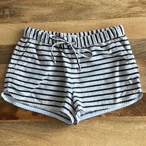 J. crew linen striped shorts
